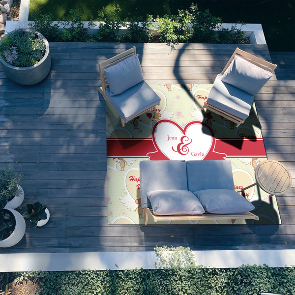 Mouse Love 8'x10' Patio Rug - In context