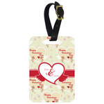 Mouse Love Metal Luggage Tag w/ Couple's Names