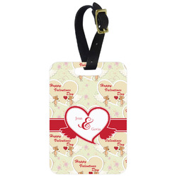 Mouse Love Metal Luggage Tag w/ Couple's Names