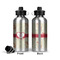 Mouse Love Aluminum Water Bottle - Front and Back