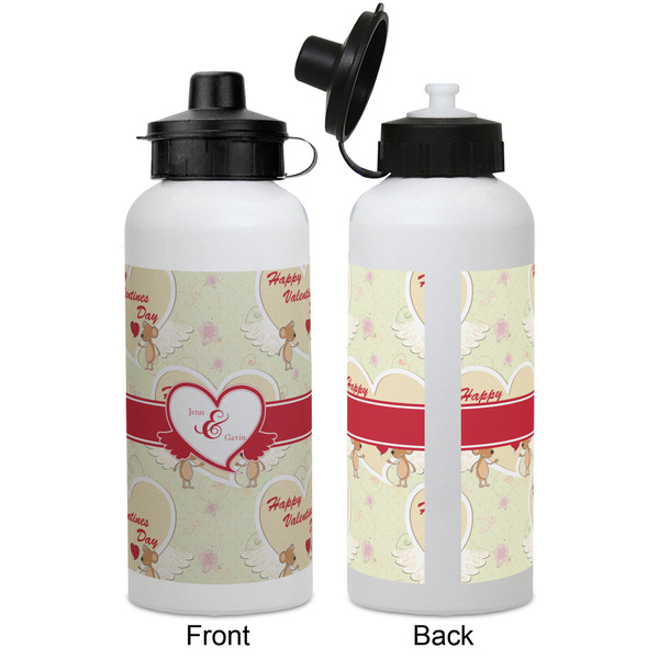Mouse Love Aluminum Water Bottle - White APPROVAL