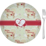 Mouse Love Glass Appetizer / Dessert Plate 8" (Personalized)