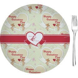 Mouse Love 8" Glass Appetizer / Dessert Plates - Single or Set (Personalized)