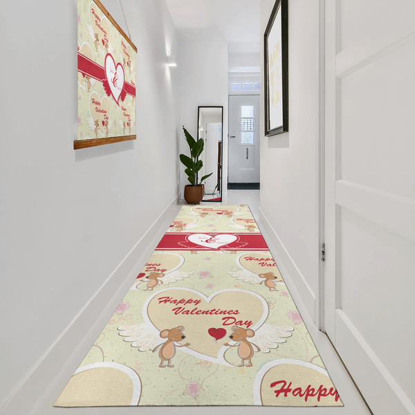 Mouse Love Area Rug Sizes - In Context (vertical)