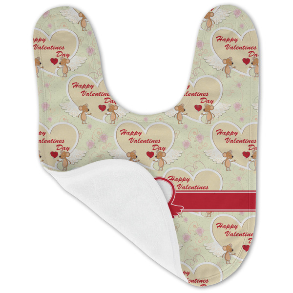 Mouse Love Baby Bib - AFT folded