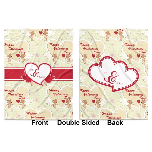 Mouse Love Baby Blanket (Double Sided - Printed Front and Back)