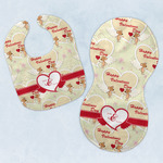 Mouse Love Baby Bib & Burp Set w/ Couple's Names