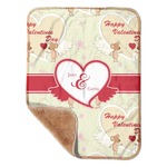 Mouse Love Sherpa Baby Blanket - 30" x 40" w/ Couple's Names