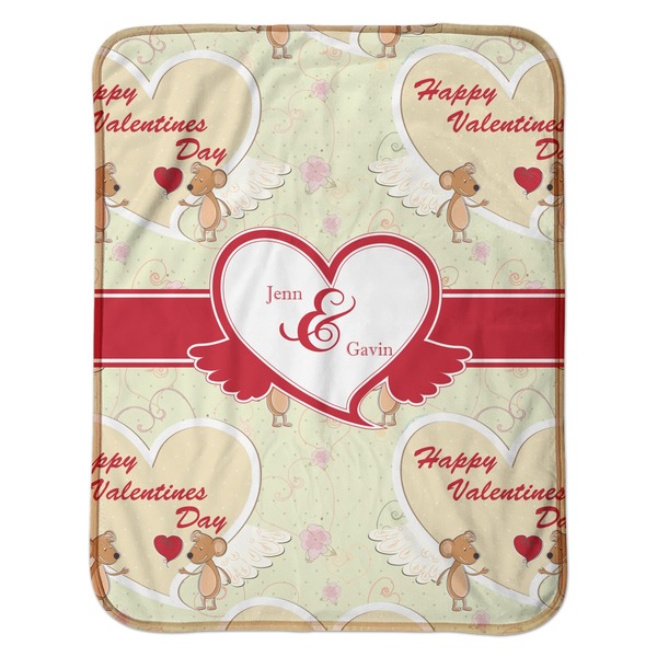 Mouse Love Baby Sherpa Blanket - Flat