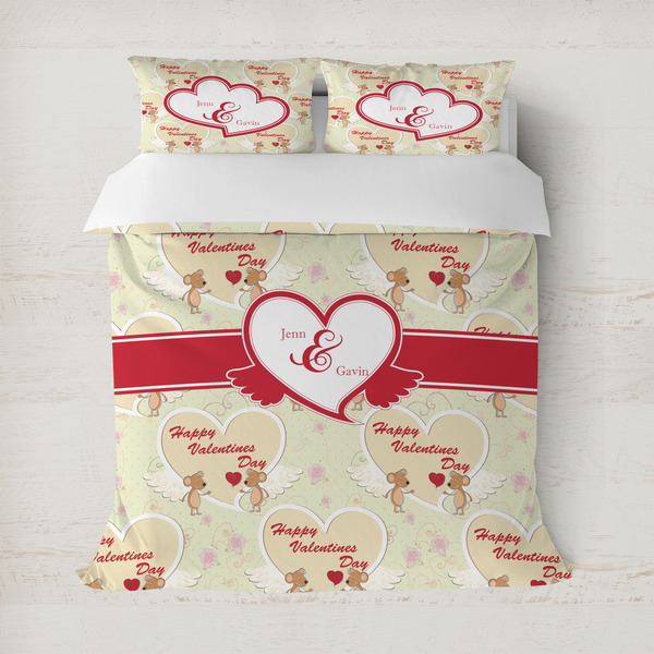 Custom Mouse Love Duvet Cover (Personalized)