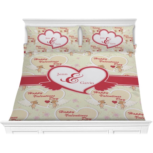 Custom Mouse Love Comforter Set - King (Personalized)