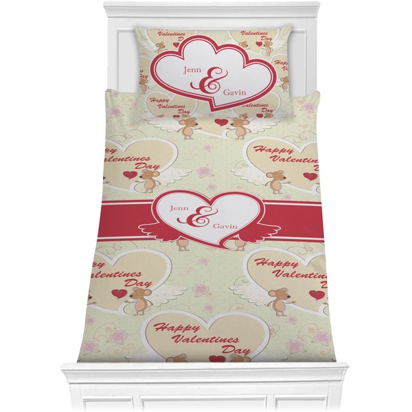 Custom Mouse Love Comforter Set - Twin XL (Personalized)