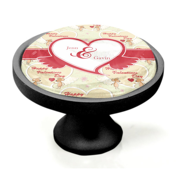 Mouse Love Black Custom Cabinet Knob (Side)