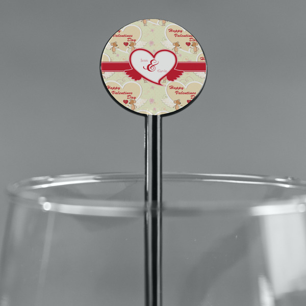 Mouse Love Black Plastic 5.5" Stir Stick - Round - Main