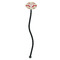 Mouse Love Black Plastic 7" Stir Stick - Oval - Single Stick