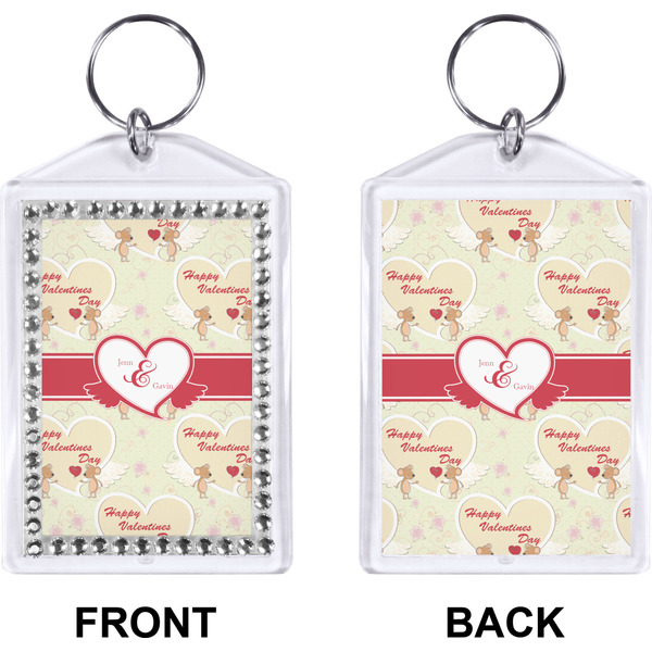 Mouse Love Bling Keychain (Front + Back)