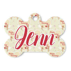Mouse Love Bone Shaped Dog ID Tag (Personalized)