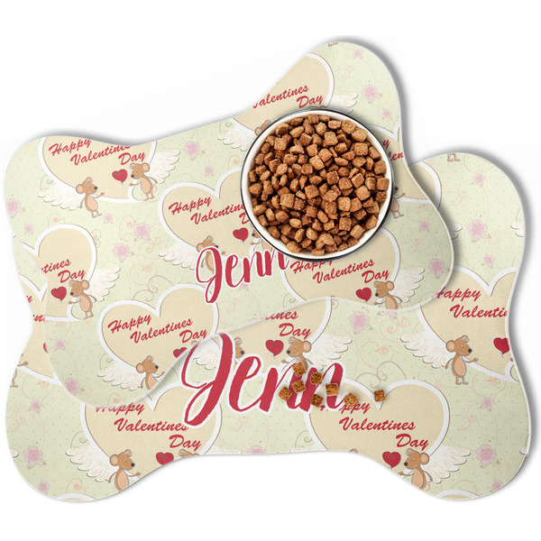 Mouse Love Bone Shaped Dog Mats - MAIN