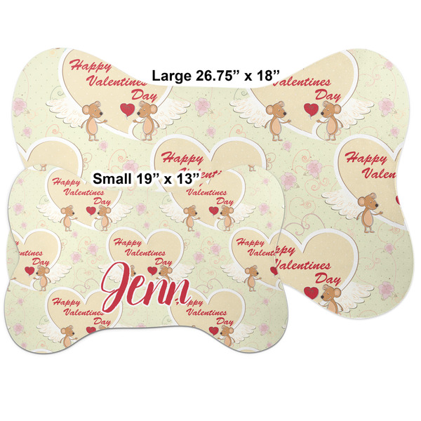 Mouse Love Bone Shaped Mat Comparison