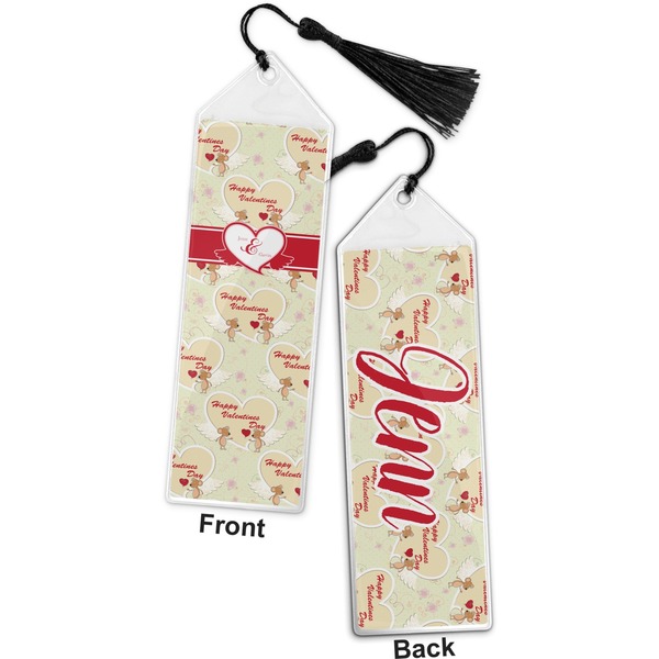Mouse Love Bookmark with tassel - Front and Back
