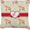 Mouse Love Faux-Linen Throw Pillow 26" (Personalized)