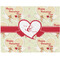 Mouse Love Woven Fabric Placemat - Twill w/ Couple's Names