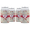 Mouse Love Can Cooler (12 oz) - Set of 4 w/ Couple's Names