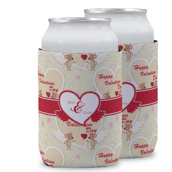 Mouse Love Can Cooler (12 oz) w/ Couple's Names