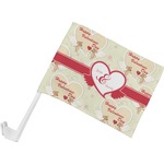 Mouse Love Car Flag - Small w/ Couple's Names