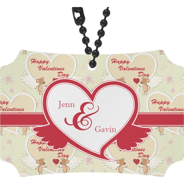 Custom Mouse Love Rear View Mirror Ornament (Personalized)
