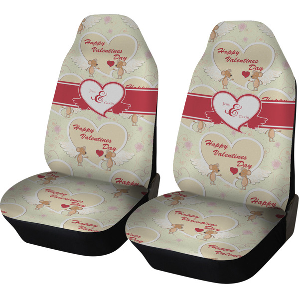 Custom Mouse Love Car Seat Covers (Set of Two) (Personalized)