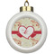 Mouse Love Ceramic Ball Ornament (Personalized)