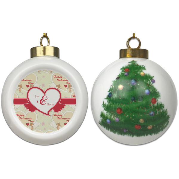 Mouse Love Ceramic Christmas Ornament - X-Mas Tree (APPROVAL)