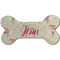 Mouse Love Ceramic Dog Ornament - Front w/ Couple's Names
