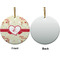 Mouse Love Ceramic Flat Ornament - Circle Front & Back (APPROVAL)