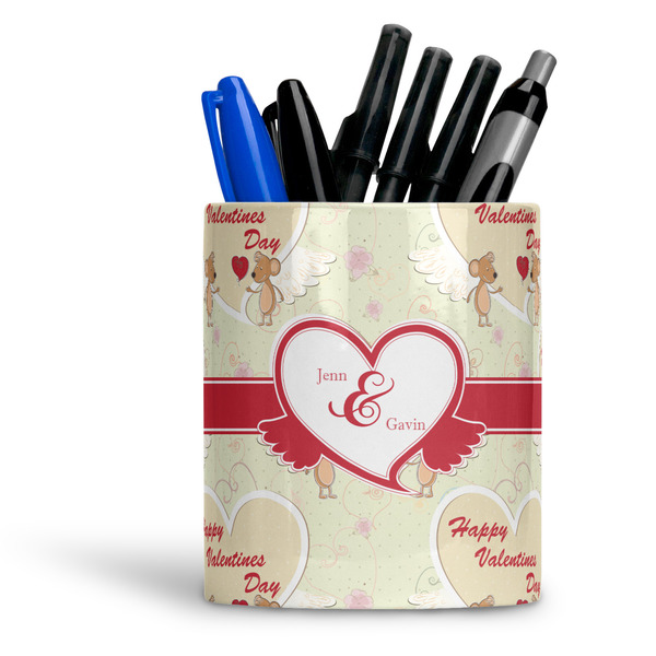 Custom Mouse Love Ceramic Pen Holder