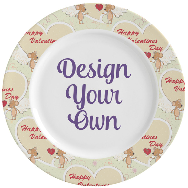 Custom Mouse Love Ceramic Dinner Plates (Set of 4) (Personalized)