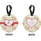 Mouse Love Circle Luggage Tag (Front + Back)