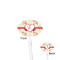 Mouse Love Clear Plastic 7" Stir Stick - Oval - Front & Back