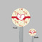 Mouse Love Clear Plastic 7" Stir Stick - Round - Front & Back