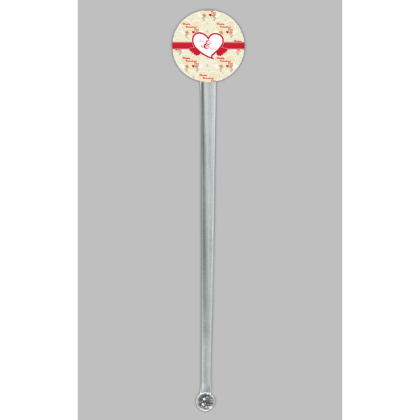 Mouse Love Clear Plastic 7" Stir Stick - Round - Single Stick