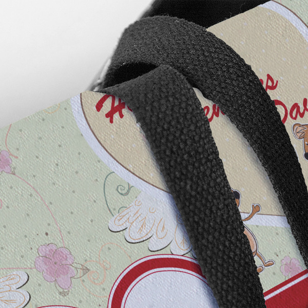 Mouse Love Closeup of Tote w/Black Handles