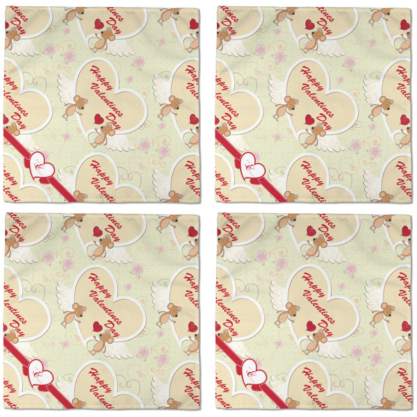 Mouse Love Cloth Napkins - Personalized Dinner (APPROVAL) Set of 4