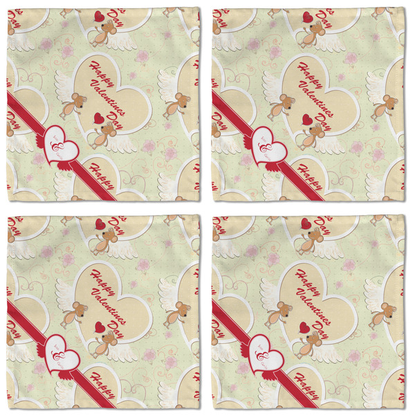 Mouse Love Cloth Napkins - Personalized Lunch (APPROVAL) Set of 4