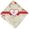 Mouse Love Cloth Cocktail Napkin - Single w/ Couple's Names