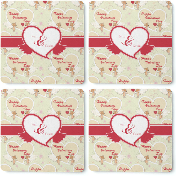 Mouse Love Coaster Rubber Back - Apvl