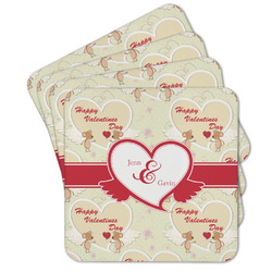Mouse Love Cork Coaster - Set of 4 w/ Couple's Names