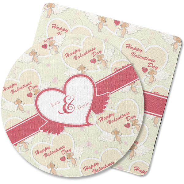 Custom Mouse Love Rubber Backed Coaster (Personalized)
