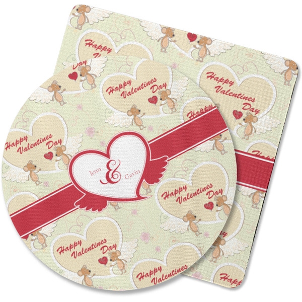 Custom Mouse Love Rubber Backed Coaster (Personalized)