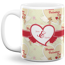 Mouse Love 11 Oz Coffee Mug - White (Personalized)